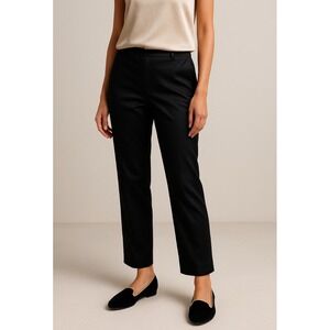 Beacon Black Velvet Slip-On Loafers Women's Size 8M Gold Trim Comfort Flats